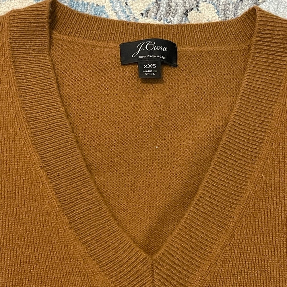 J. Crew 100% Cashmere V Neck Sweater